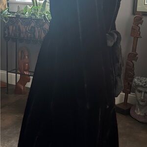 Dennis Basso Black Faux Fur Coat